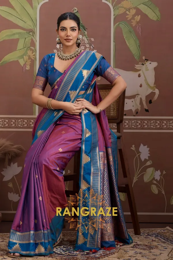 Purple_Kanjivaram_Silk_Saree_For_Women