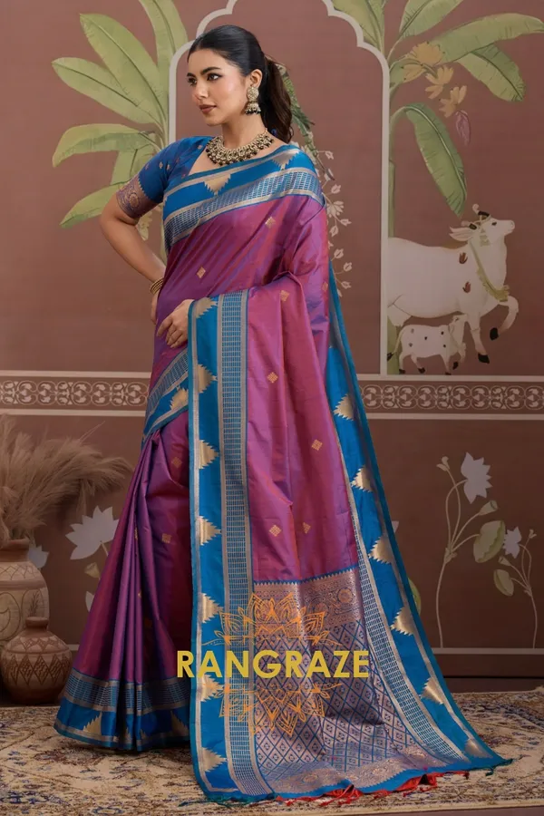 Purple_Kanjivaram_Silk_Saree_For_Women