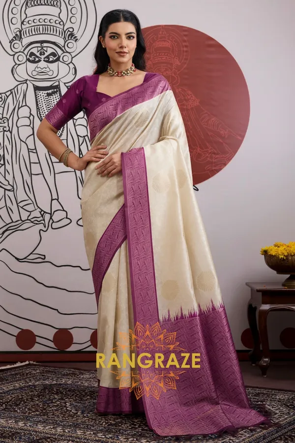 Ivory_Purple_Silk_Saree_For_Women