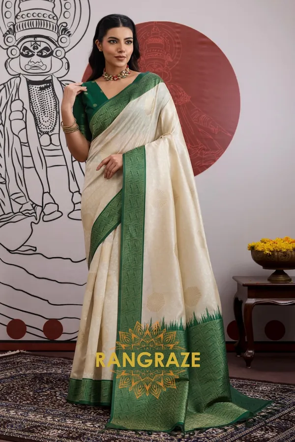 Ivory_Green_Silk_Saree_For_Women