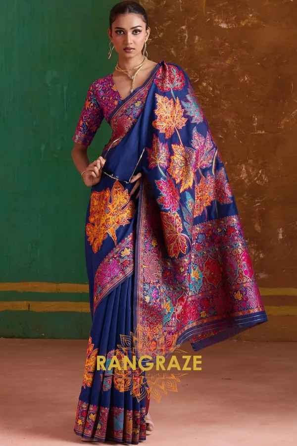 Royal_Blue_Cotton_Saree_For_Women
