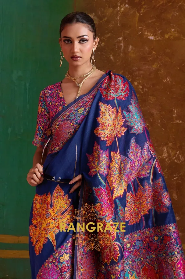 Royal_Blue_Cotton_Saree_For_Women