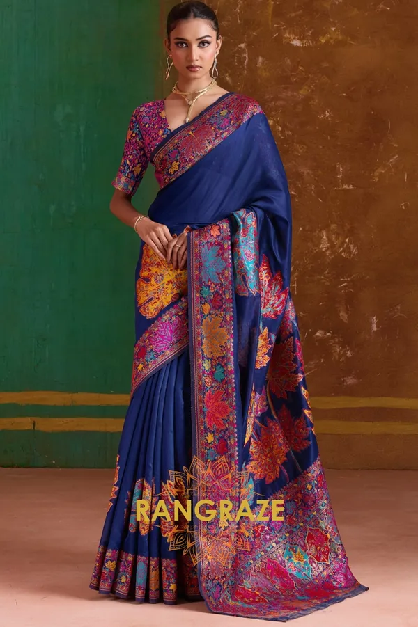 Royal_Blue_Cotton_Saree_For_Women