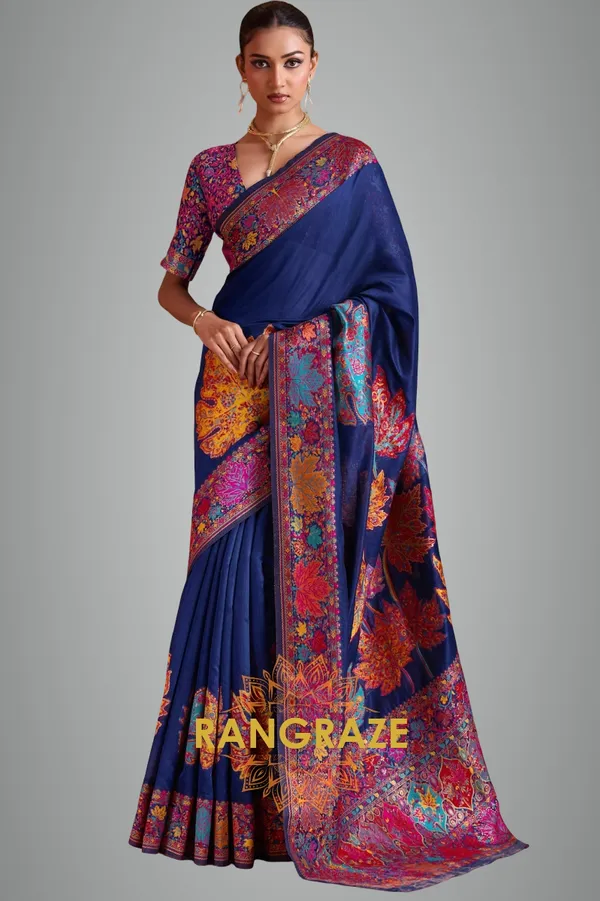 Royal_Blue_Cotton_Saree_For_Women