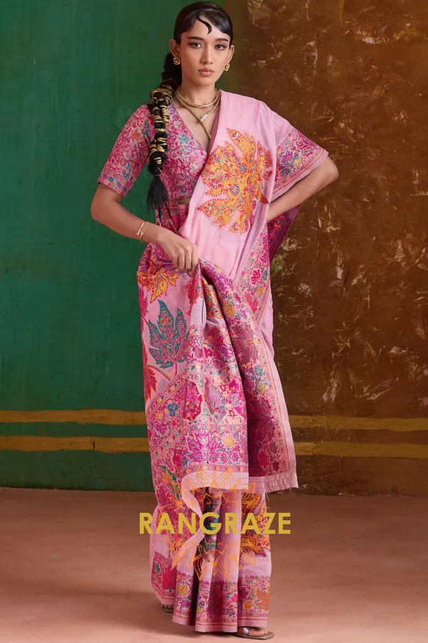 Baby_Pink_Cotton_Saree_For_Women