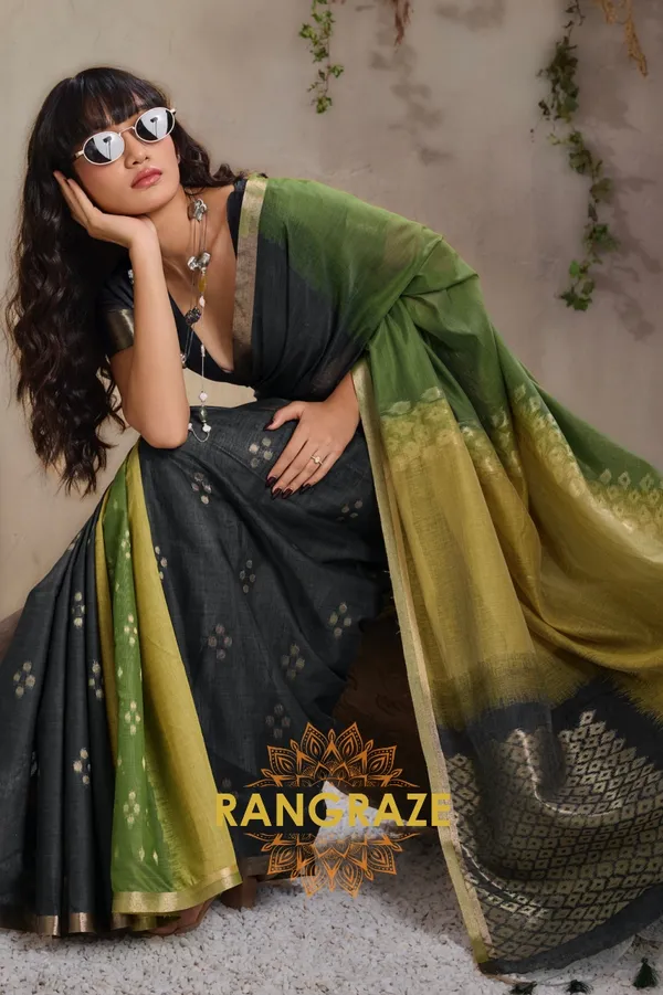 Dark_Black_Banarasi_Saree_For_Women