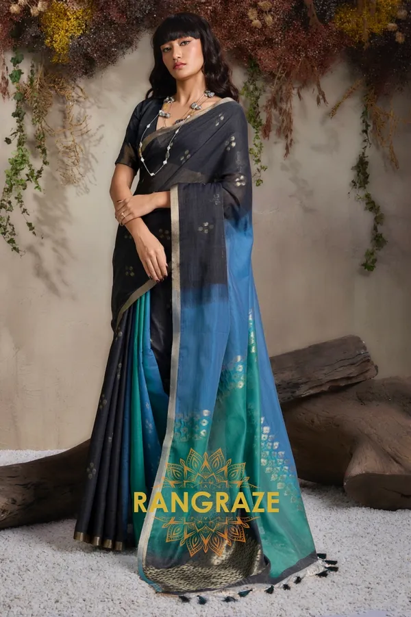 Onyx_Black_Banarasi_Saree_For_Women