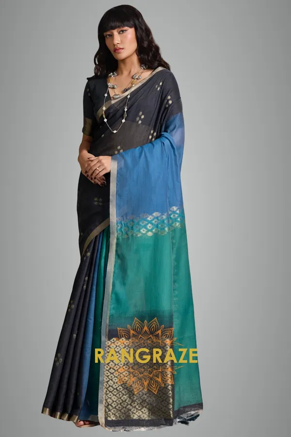 Onyx_Black_Banarasi_Saree_For_Women