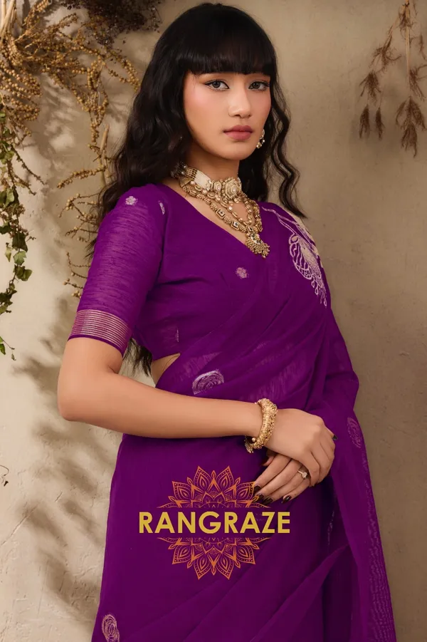 PURPLE_PURE_MANGA_SILK_HANDLOOM_WEAVING_BANARASI_SAREE