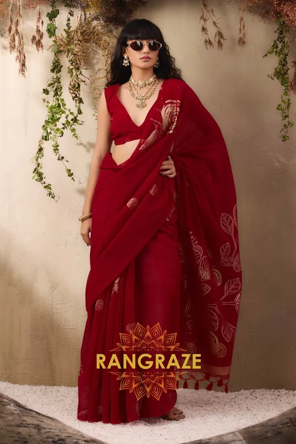 DARK_RED_PURE_MANGA_SILK_HANDLOOM_WEAVING_BANARASI_SAREE