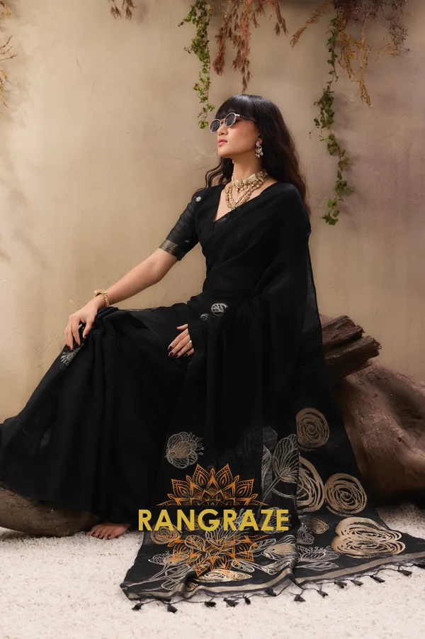 MIDNIGHT_BLACK_PURE_MANGA_SILK_HANDLOOM_WEAVING_BANARASI_SAREE