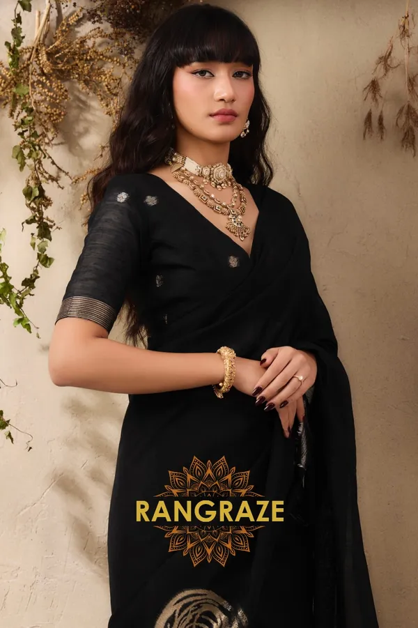 MIDNIGHT_BLACK_PURE_MANGA_SILK_HANDLOOM_WEAVING_BANARASI_SAREE