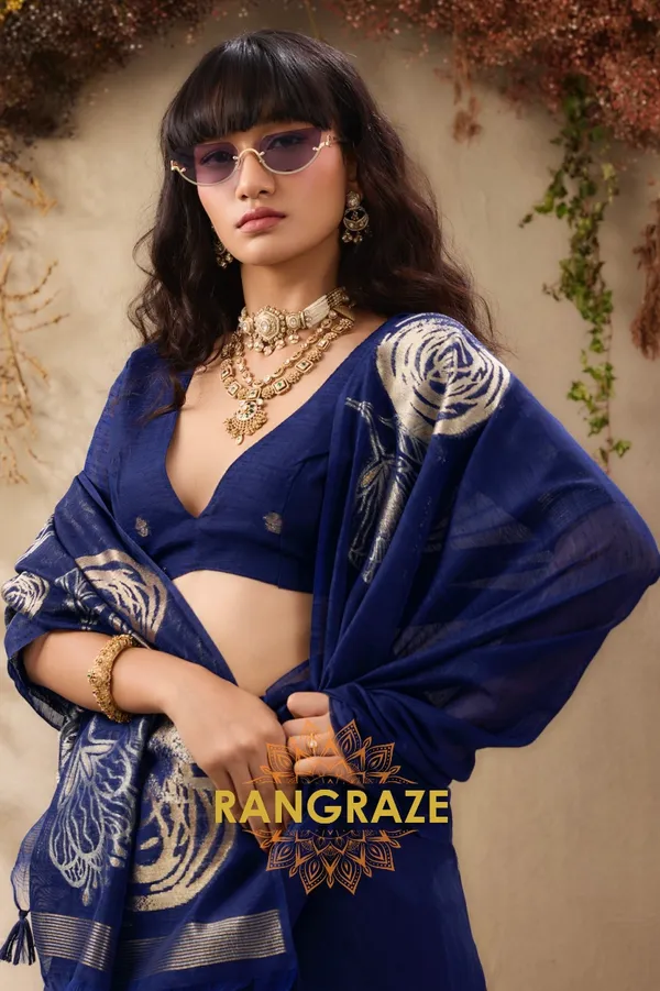 MAGENTA_PURE_MANGA_SILK_HANDLOOM_WEAVING_BANARASI_SAREE