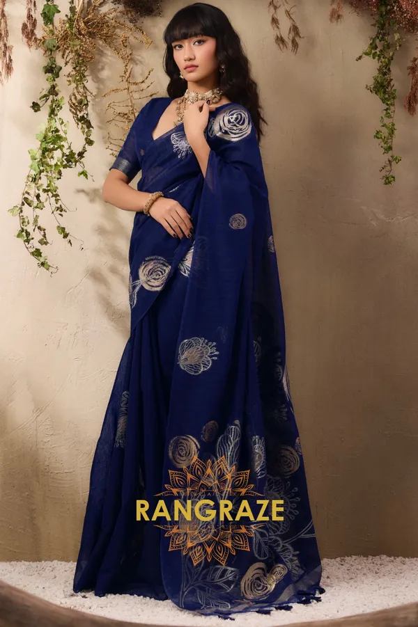 MAGENTA_PURE_MANGA_SILK_HANDLOOM_WEAVING_BANARASI_SAREE