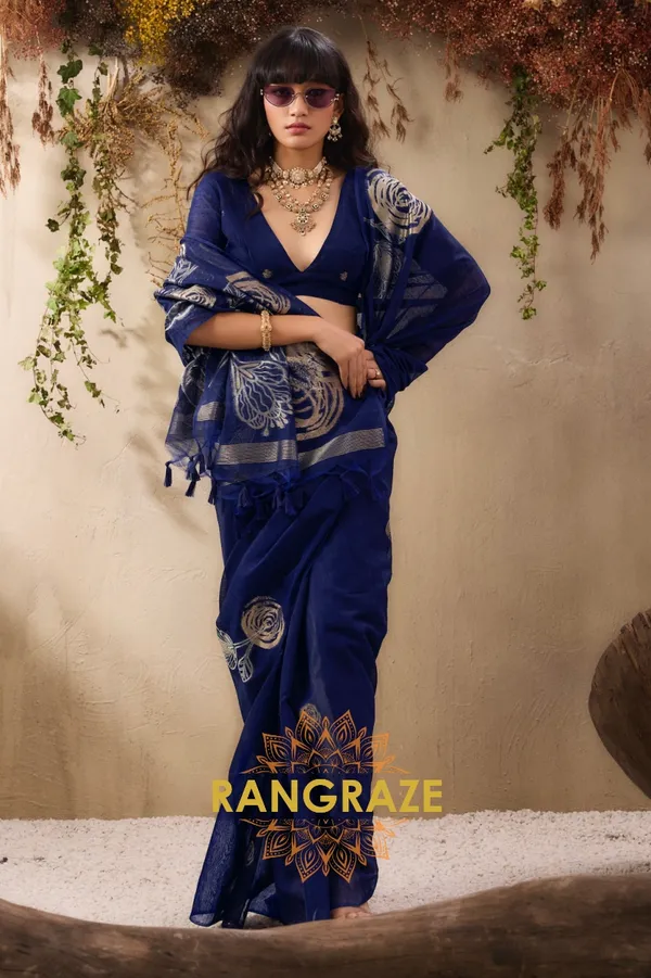 MAGENTA_PURE_MANGA_SILK_HANDLOOM_WEAVING_BANARASI_SAREE