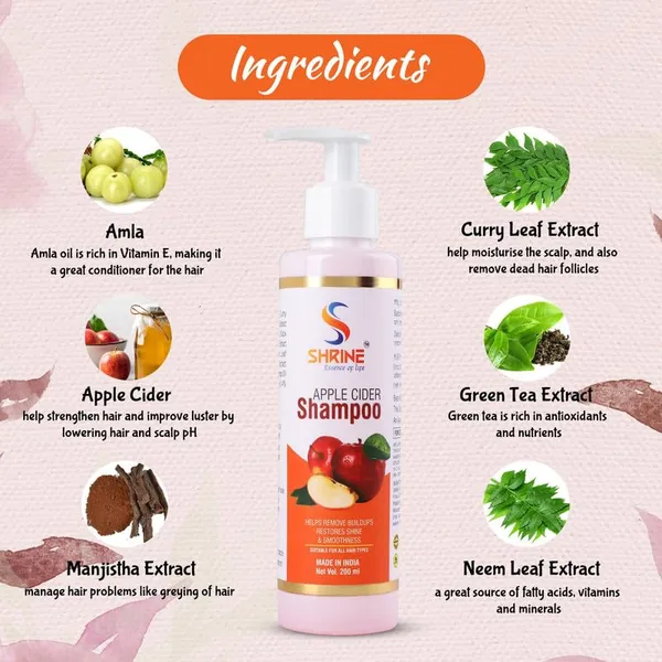 Apple_Cider_Paraben_Free_200Ml_Shampoo_For_Women