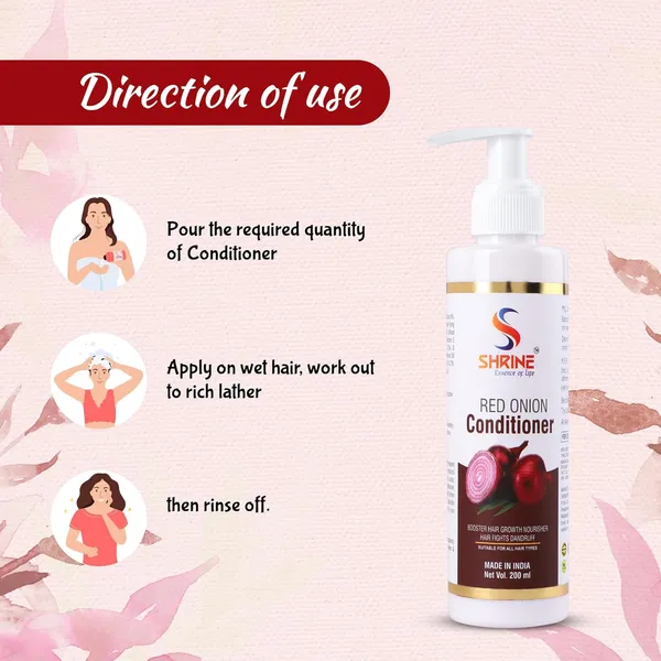 Red_Onion_Hair_Conditioner_Strengthening_&_Hair_Fall_Control_Formula_Soft_&_Smooth_Finish_200Ml