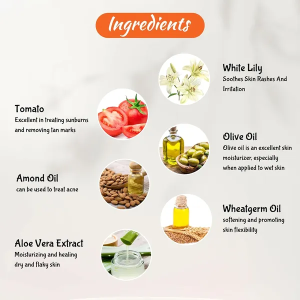 White_Lily_Face_Glow_Cream_White_Lily_&_Tomato_100_G_Skin_Brightening_&_Nourishing_Cream_Reduces_Tan_&_Evens_Skin_Tone