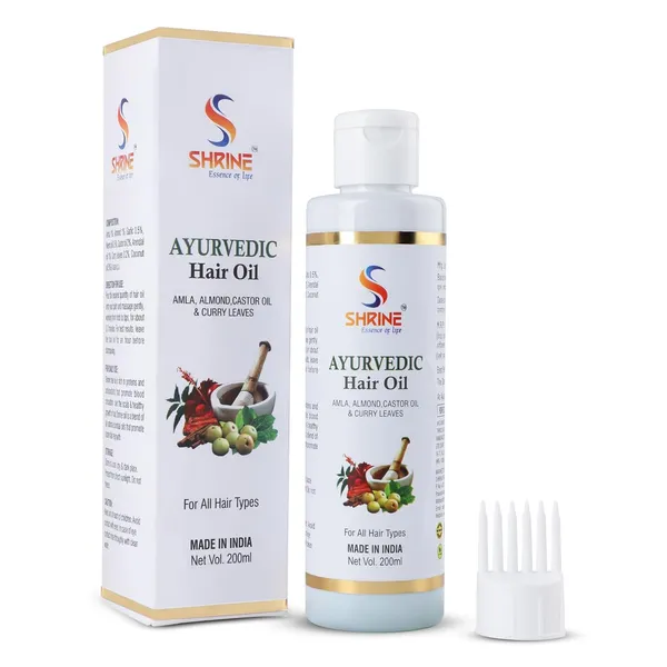 Ayurvedic_Hair_Oil_With_Amla_Almond_Castor_Oil_And_Curry_Leaves_200Ml