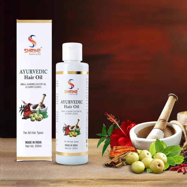 Combo_(Pack_Of_2)_Ayurvedic_Hair_Oil_400Ml_Each_Natural_Nourishment_For_Healthy_Strong_&_Shiny_Hair