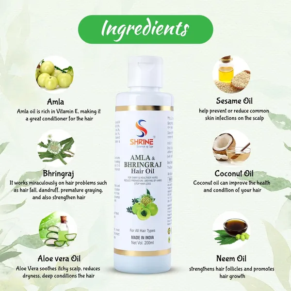 Combo_(Pack_Of_2)_Amla_&_Bhringraj_Hair_Oil_400Ml_Each_Natural_Nourishment_For_Healthy_Strong_&_Shiny_Hair