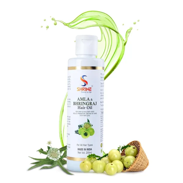 Combo_(Pack_Of_2)_Amla_&_Bhringraj_Hair_Oil_400Ml_Each_Natural_Nourishment_For_Healthy_Strong_&_Shiny_Hair
