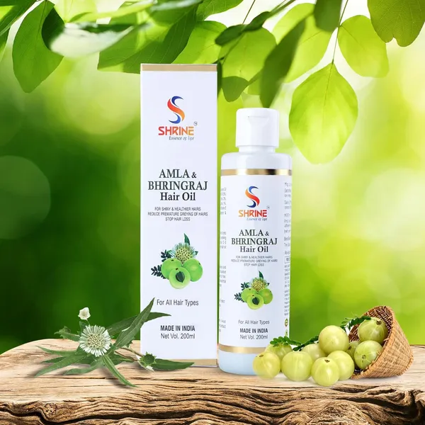 Combo_(Pack_Of_2)_Amla_&_Bhringraj_Hair_Oil_400Ml_Each_Natural_Nourishment_For_Healthy_Strong_&_Shiny_Hair