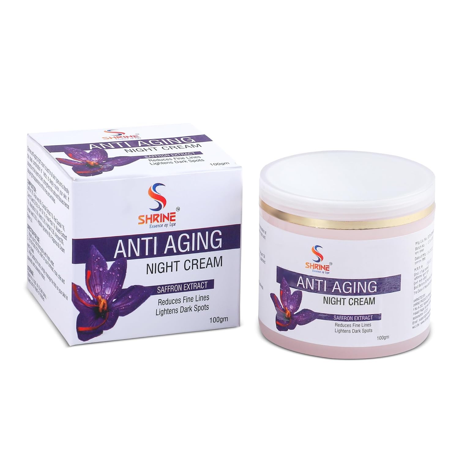 Anti_Ageing_200G_Combo_(Pack_Of_2)_Night_Cream_With_Saffron_&_Aloe_Vera_Restores_Radiance_Overnight_Face_Glow_Cream