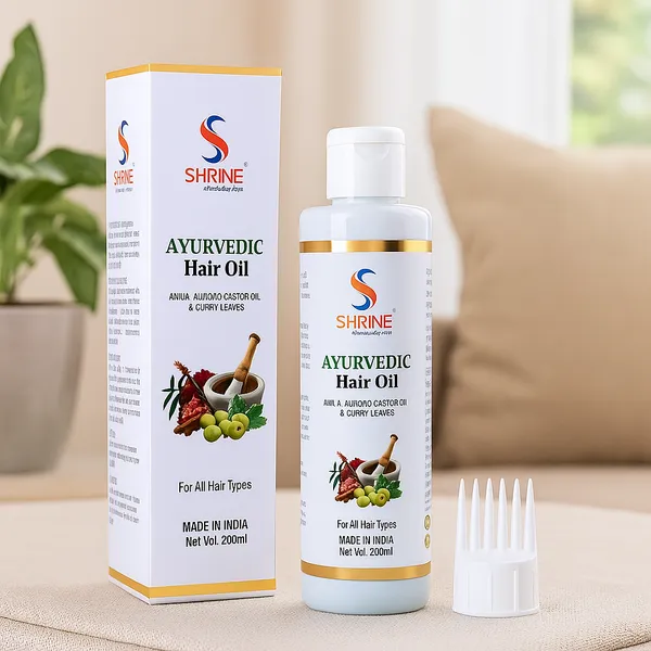 Ayurvedic_Hair_Oil_With_Amla_Almond_Castor_Oil_And_Curry_Leaves_200Ml
