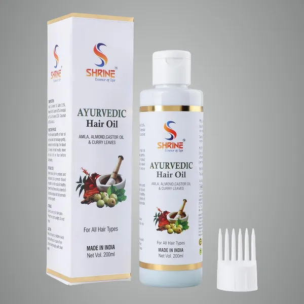 Ayurvedic_Hair_Oil_With_Amla_Almond_Castor_Oil_And_Curry_Leaves_200Ml