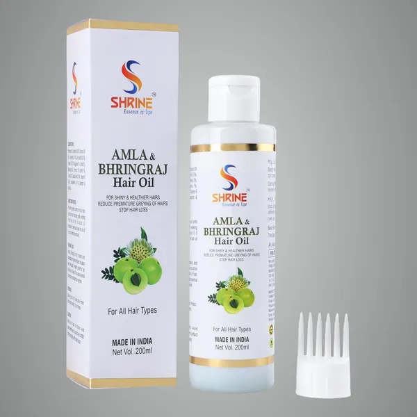 Combo_(Pack_Of_2)_Amla_&_Bhringraj_Hair_Oil_400Ml_Each_Natural_Nourishment_For_Healthy_Strong_&_Shiny_Hair