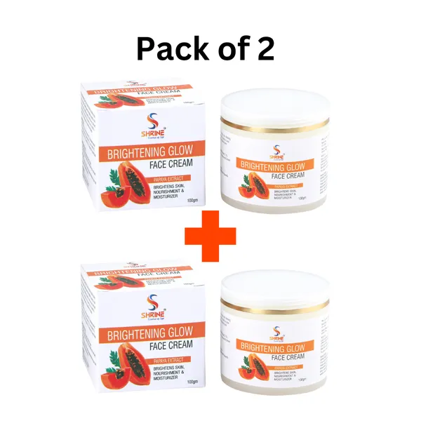 Pack_Of_2_Brightening_Glow_Face_Cream_With_Papaya_Extract_200Gm_For_Oil_Control_And_Moisturising_Combo