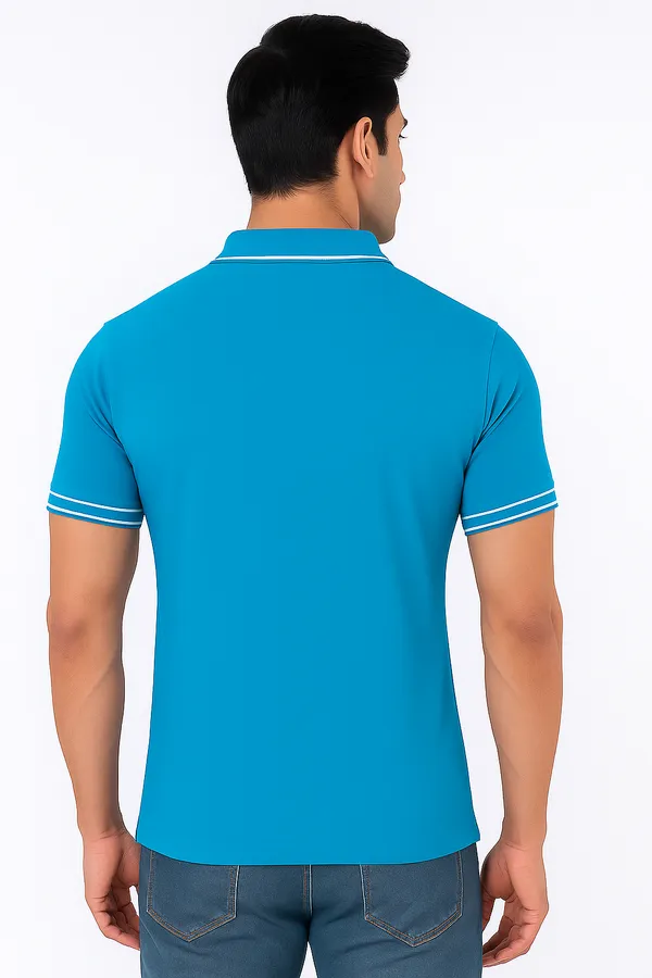 Sky_Blue_Half_Sleeve_Pure_Cotton_Fabric_Polo_T-Shirt_|_For_Men