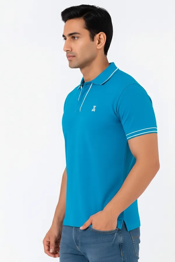Sky_Blue_Half_Sleeve_Pure_Cotton_Fabric_Polo_T-Shirt_|_For_Men
