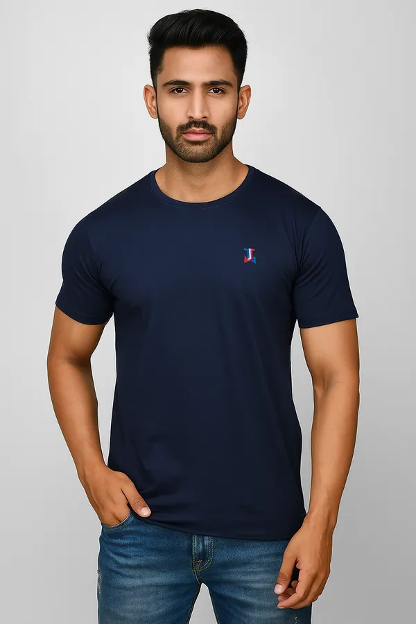 Navy_Blue_Pure_Cotton_Round_Neck_T-Shirt