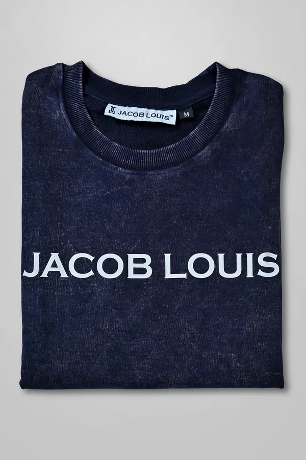Blue_Comb_Cotton_Textu_Round_Neck_T-Shirt