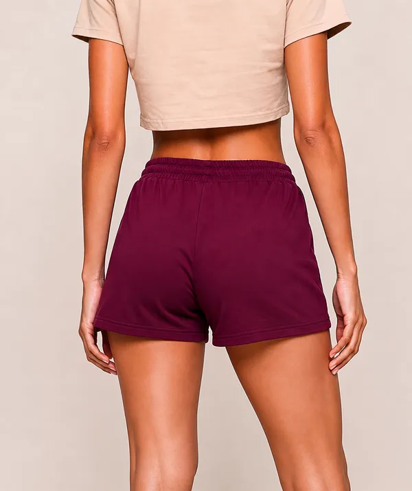 Jacob_Louis_Women_Maroon_Casual,_Gym_Shorts
