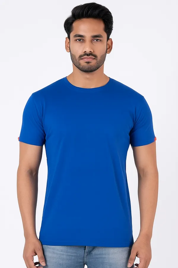 Blue_Pure_Cotton_Round_Neck_T-Shirt