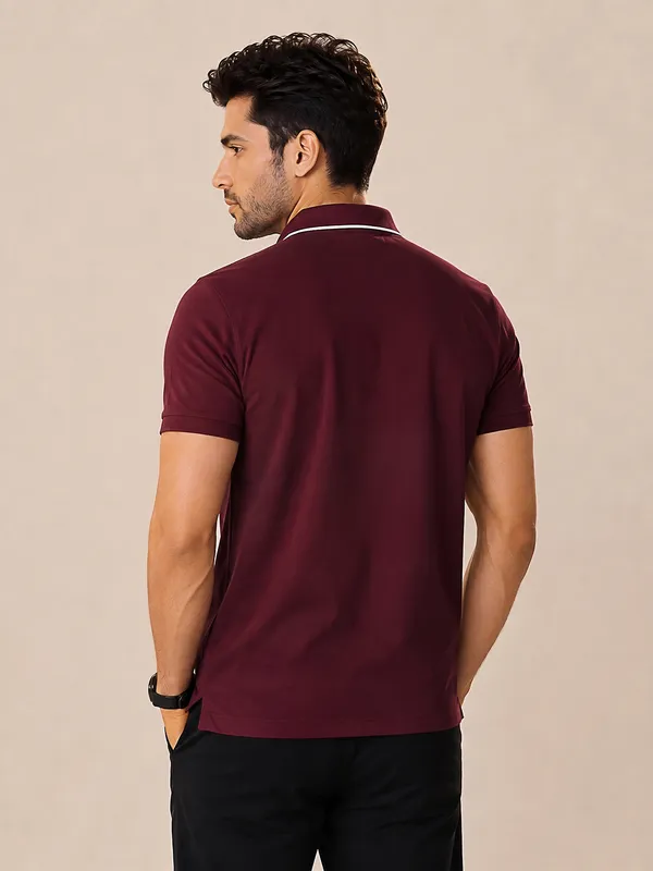 Men_Half_Sleeve_Wine_Polo_T-Shirt