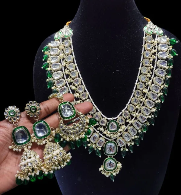 Green_Gold_Plated_Bridal_Set_For_Girls_&_Women