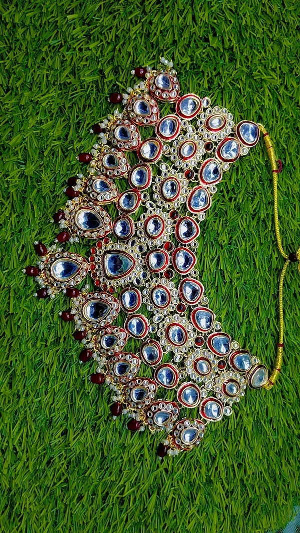 Red_Gold_Plated_Necklace,_Earring_&_Maang_Tikka_Set_For_Women