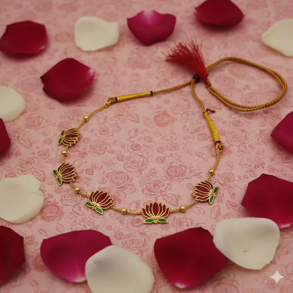 Green_&_Gold_Gold_Plated_Necklace,_Earring_&_Maang_Tikka_Set_For_Women