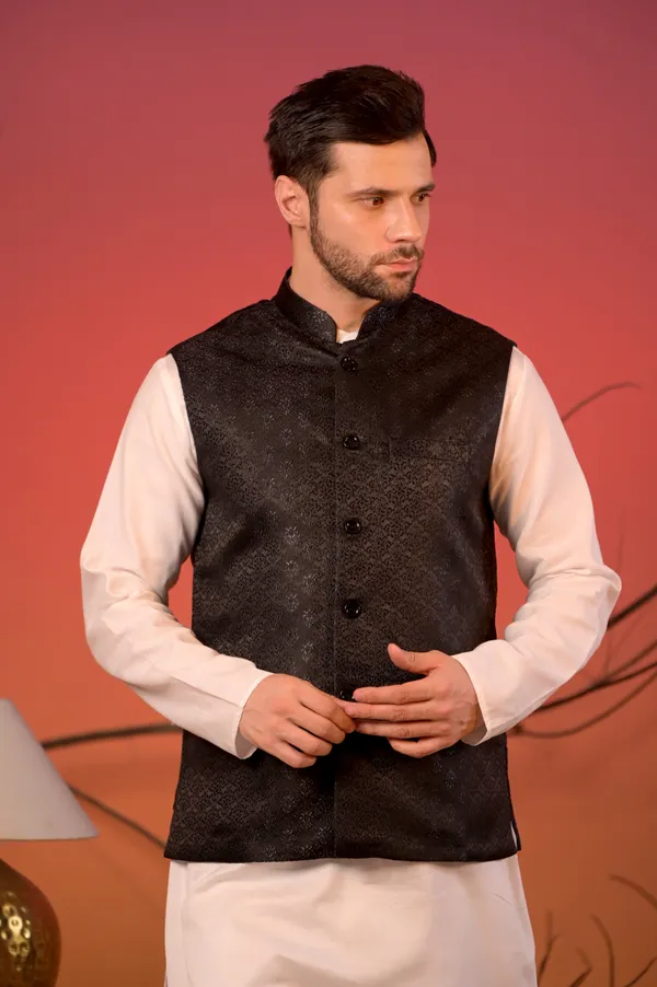 Textured_Black_Jacquard_Nehru_Jacket_For_Men