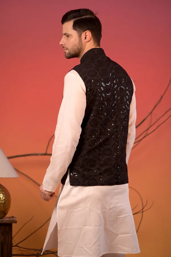 Black_Hakoba_Sequin_Nehru_Jacket_For_Men