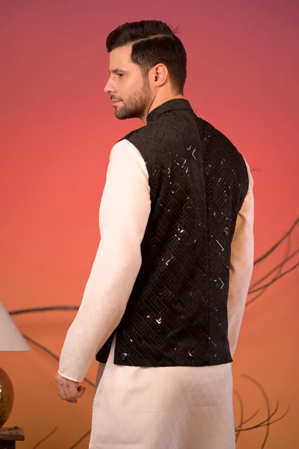 Luxe_Black_Velvet_Nehru_Jacket_For_Men