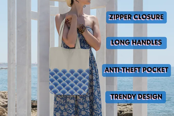 White_&_Blue_Canvas_Tote_Bag_For_Women