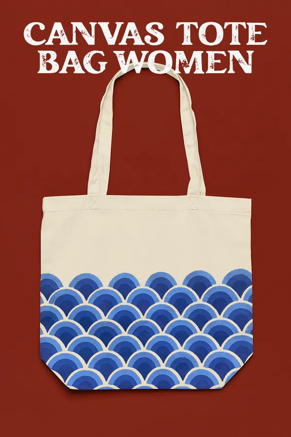 White_&_Blue_Canvas_Tote_Bag_For_Women