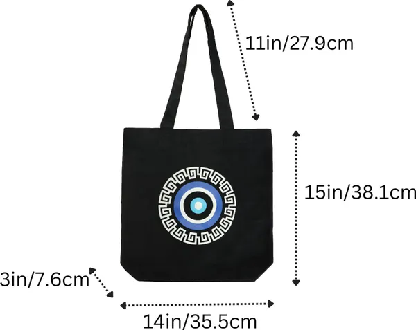 Black_Canvas_Evil_Eye_Tote_Bag_With_Zipper_And_Pocket