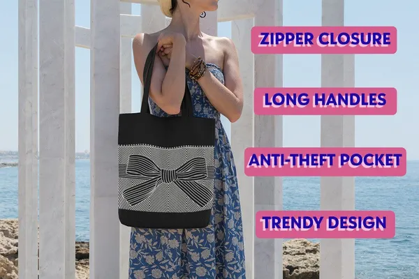 Black_&_White_Canvas_Tote_Bag_For_Women