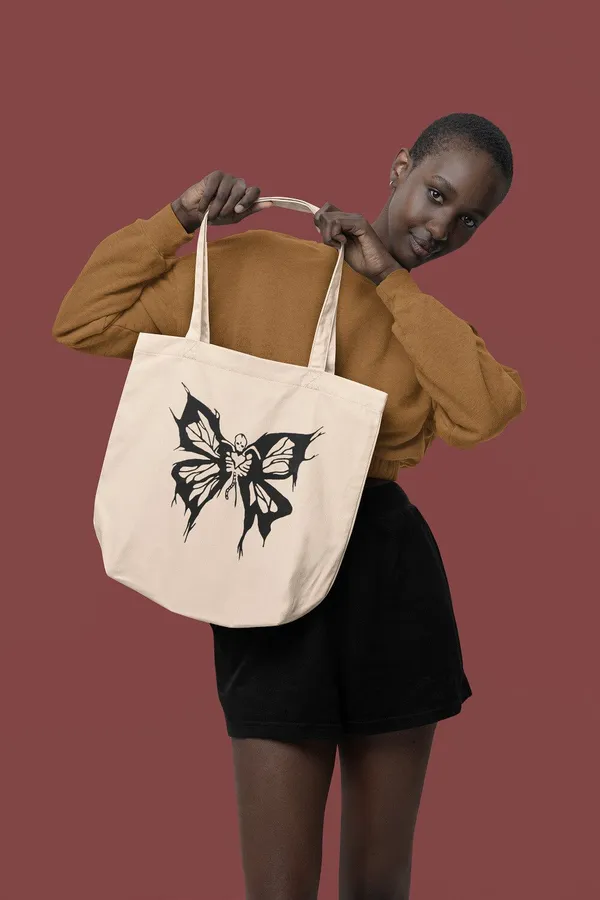 Beige_Canvas_Butterfly_Tote_Bag_For_Women